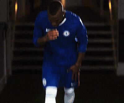 Man In Blue Shirt Saying Chelsea GIF