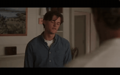 Man In Blue Shirt Saying F*ck School GIF