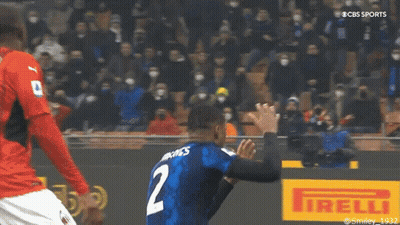 Man In Blue Shirt Saying Football GIF