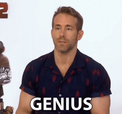 Man In Blue Shirt Saying Genius GIF