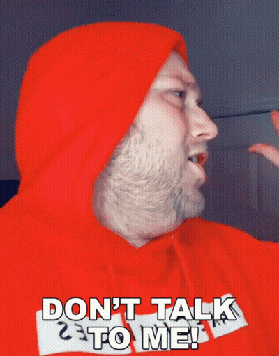 Man In Blue Shirt Saying Gottem GIF