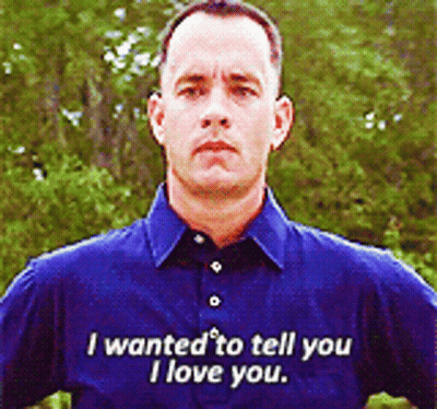 Man In Blue Shirt Saying I Love You GIF