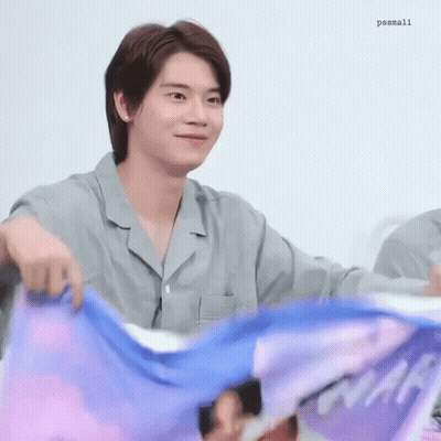 Man In Blue Shirt Saying I'm Only Here BC It's Friday GIF