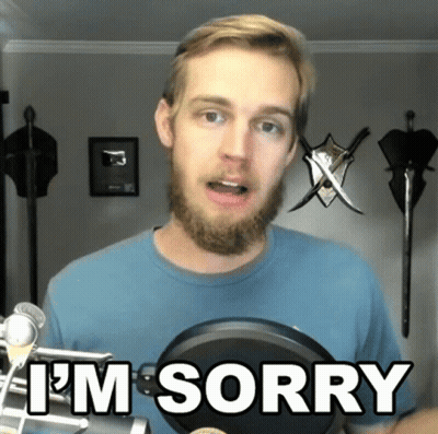 Man In Blue Shirt Saying I'm Sorry GIF