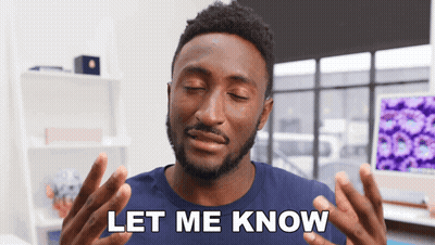 Man In Blue Shirt Saying Let Me Know GIF