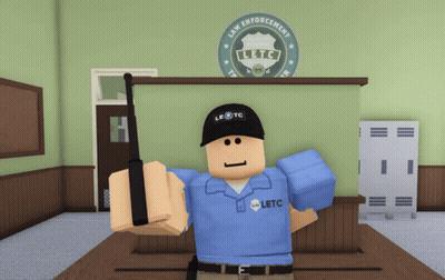 Man In Blue Shirt Saying Letc GIF