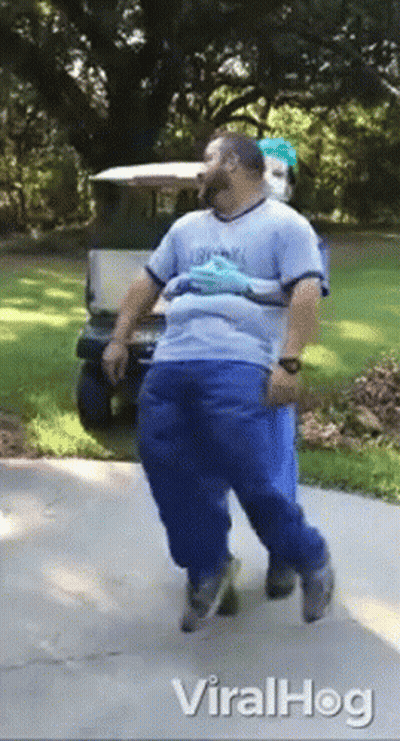 Man In Blue Shirt Saying Louisville GIF