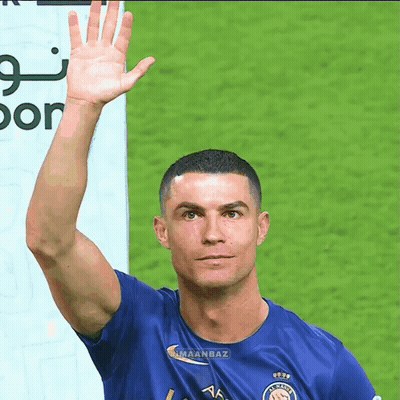 Man In Blue Shirt Saying Maanaz GIF
