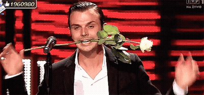 Man In Blue Shirt Saying Oooh GIF