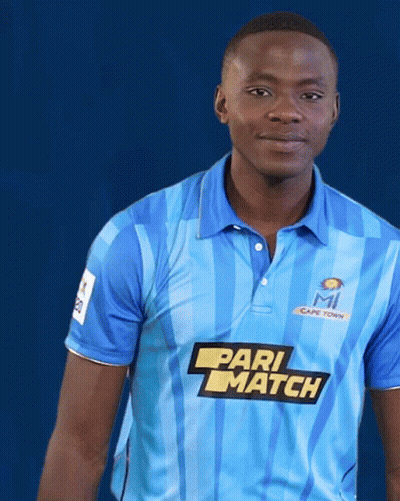Man In Blue Shirt Saying Pari Match GIF