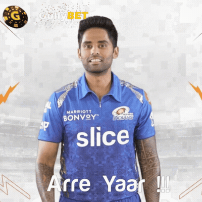 Man In Blue Shirt Saying Slice GIF