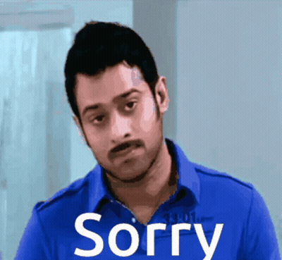 Man In Blue Shirt Saying Sorry GIF