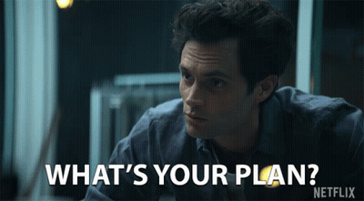 Man In Blue Shirt Saying What's Your Plan Netflix GIF