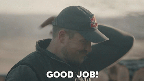 Man In Blue Shirt Saying Work Done GIF