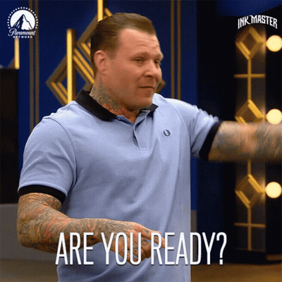 Man In Blue Shirt Says Are You Ready GIF