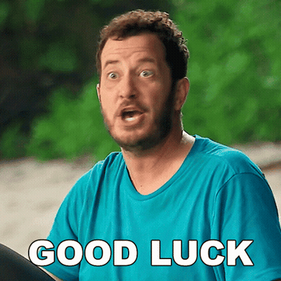 Man In Blue Shirt Says Good Luck GIF