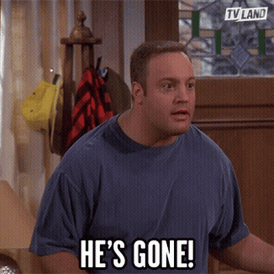 Man In Blue Shirt Says He's Gone On TV Land GIF
