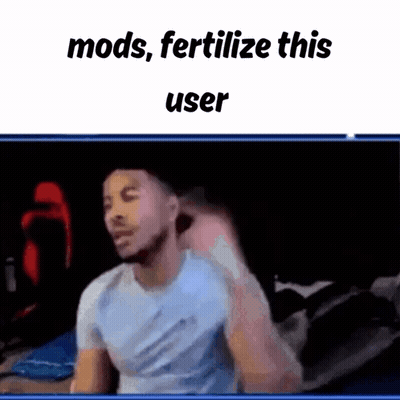 Man In Blue Shirt Sitting At Computer GIF