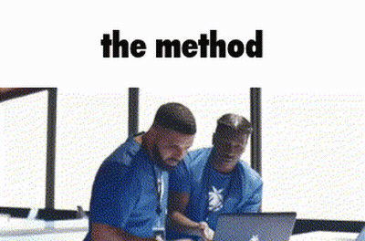 Man In Blue Shirt Sitting By Laptop GIF