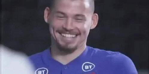 Man In Blue Shirt Smiling GIF