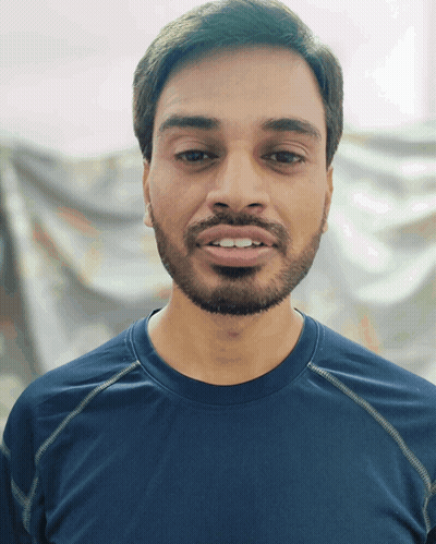 Man In Blue Shirt Smiling GIF