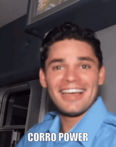 Man In Blue Shirt Smiling Corro Power GIF