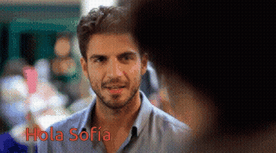 Man In Blue Shirt Smiling Hola Sofia GIF