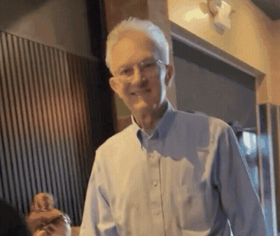 Man In Blue Shirt Smiling GIF