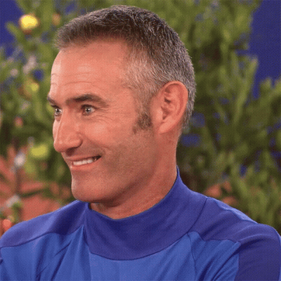 Man In Blue Shirt Smiling GIF