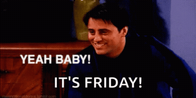 Man In Blue Shirt Smiling Saying It's Friday GIF