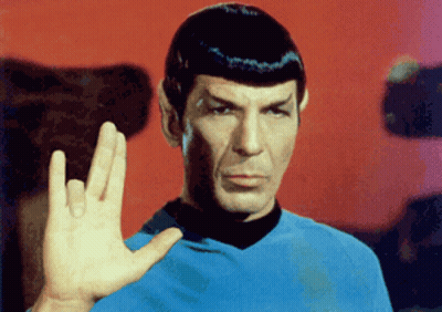 Man In Blue Shirt Waving GIF