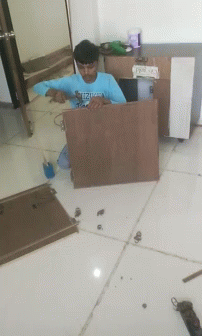 Man In Blue Shirt With Mizuno GIF