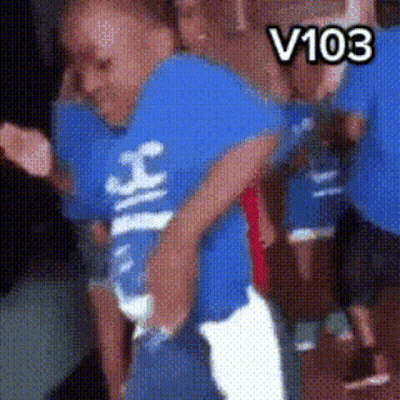 Man In Blue Shirt With Number 103 GIF