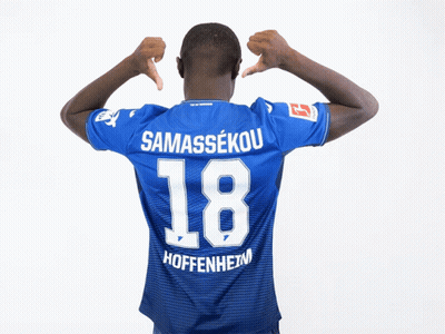 Man In Blue Shirt With Number 18 GIF
