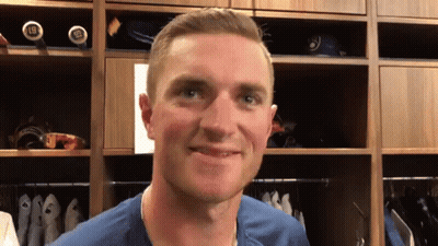 Man In Blue Shirt With Number 19 GIF