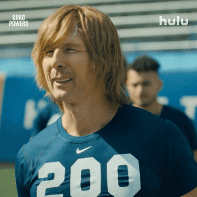 Man In Blue Shirt With Number 200 GIF
