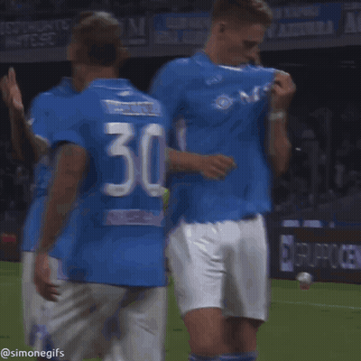 Man In Blue Shirt With Number 30 GIF