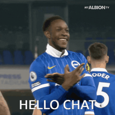 Man In Blue Shirt With Number 5 GIF