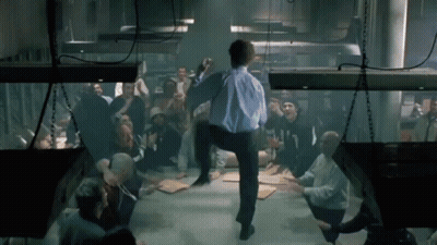 Man In Blue Shirt With Number 7 In Front Of Crowd GIF