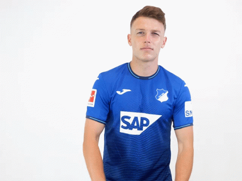 Man In Blue Shirt With Sap GIF
