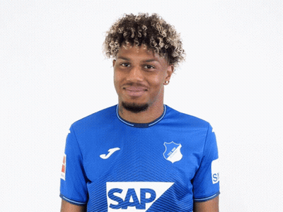 Man In Blue Shirt With Sap On Front GIF