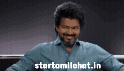 Man In Blue Shirt With Starttamilchat.in GIF