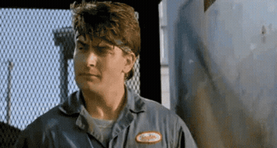 Man In Blue Shirt With Tanker Patch GIF