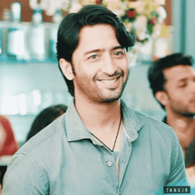 Man In Blue Shirt With Tanuja GIF