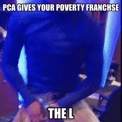 Man In Blue Shirt With Text GIF