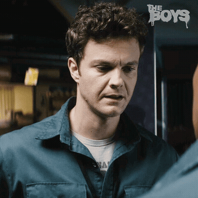 Man In Blue Shirt With The Boys Sign GIF