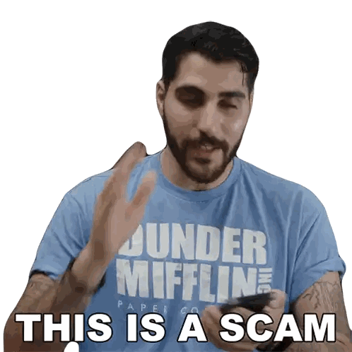 Man In Blue Shirt With Under Miffline Paper Co Sticker