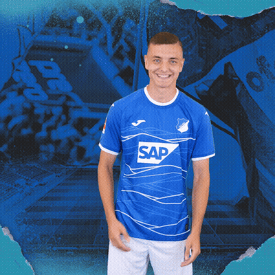 Man In Blue Shirt With Word Sap GIF