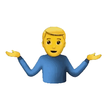 Man In Blue Shirt With Yellow Face Arms Out Sticker