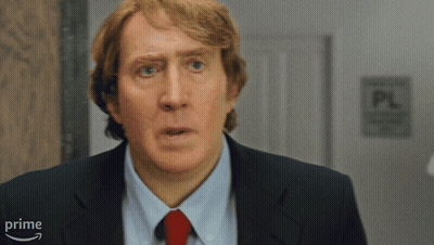 Man In Blue Shirt Yelling Go Go GIF